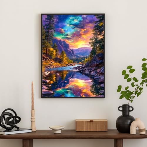 Diamond Art Kits for Adults & Beginners, Mountain Diamond Painting Kit