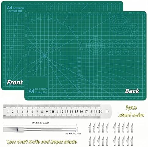 Self Healing Sewing Mat - A4 (9"x12"), 5-Ply PVC Construction