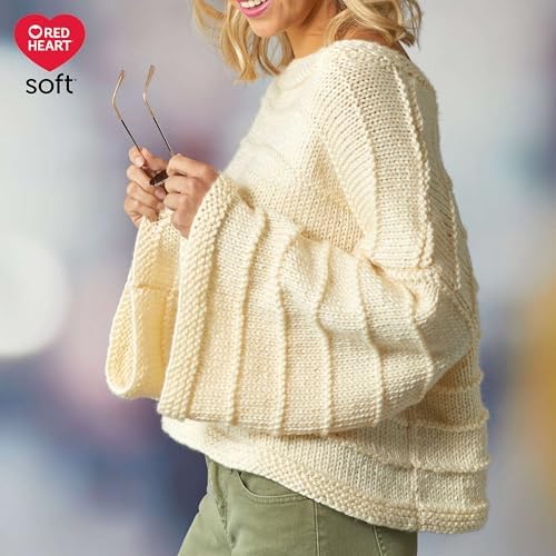 Red Heart Soft Yarn for Crocheting and Knitting, Toast, 3-Pack