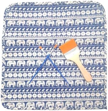 Funny live Paint Brush Holder Art Supplies, Artist Brush Holder & Storage Organizer Roll-Up Case Bag, Protect Acrylic Oil Watercolor Paintbrushes (Elephants 20 Slot Pockets)