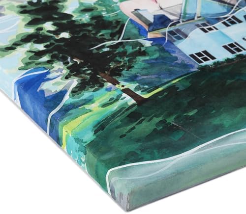 SoHo Urban Artist Select Stretched Cotton Watercolor Paper on 5/8" Frame - 12"x16" 140lb, 300gsm - 100% Acid-Free Cotton Paper for Mixed Media, Watercolor & More - Professional Artists, Students