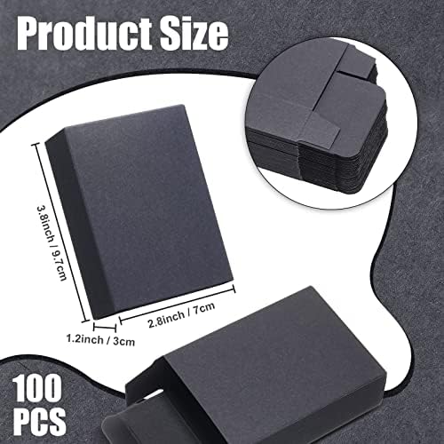 Gersoniel Kraft Soap Boxes Soap Making Kit, 100 Pcs, Black