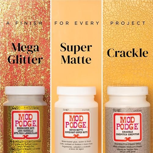 Mod Podge, Crystal Clear Gloss Glue, Sealer, and Finish, 8 fl oz