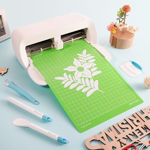 REALIKE 8.5”x12” Cutting Mat Compatible with Cricut Joy Xtra, Green standard Grip Cutting mats for Joy Xtra Accessories