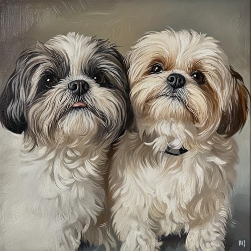 Xylogist Dog Diamond Art Kits for Adults 13.8x13.8 inch