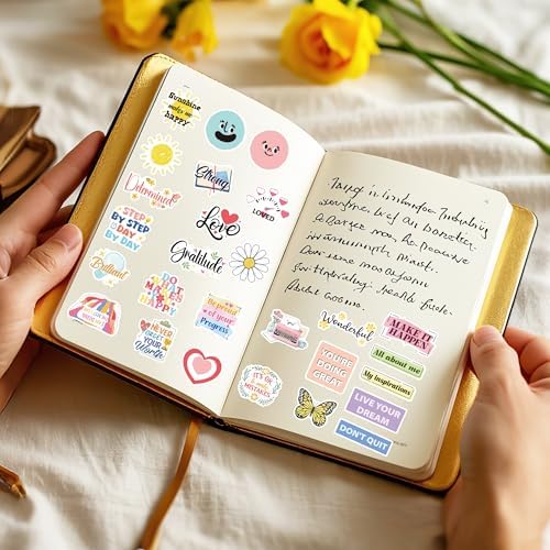 50 Pcs Cartoon Motivational Vinyl Stickers