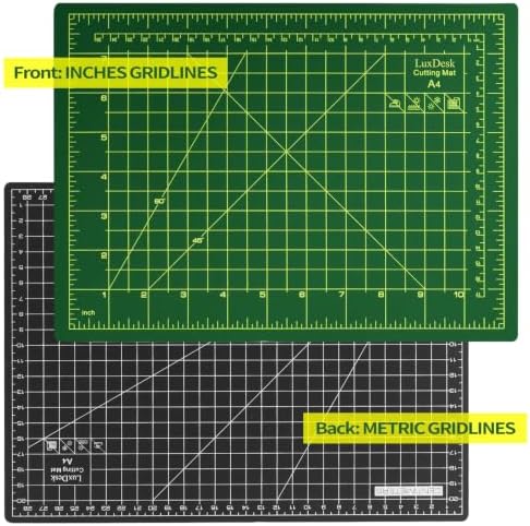 Self Healing Cutting Mat A4，5-Layer Double-Sided Rotary Cutting Mat 9 x 12 in, Craft Cutting Board Suitable for Sewing, Fabric Cutting, Crafts, and Hobbies