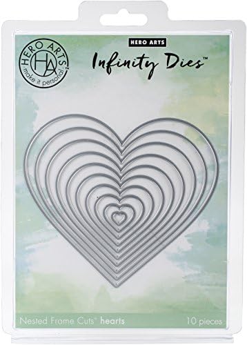 Hero Arts DI334 Infinity Dies, Nesting Hearts Infinity