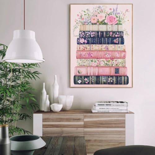 AIBOERL Paint by Numbers Kit for Adults Beginner,Flower Book, 12X16In