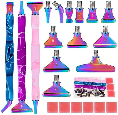 DoreenBow 21Pcs Diamond Art Tools Metal Thread Tip Diamond Art Accessories