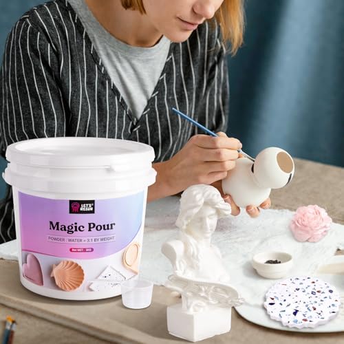 LET'S RESIN Resin Casting Powders 3000g,20~30 Minutes De-Mold Ceramic Resin