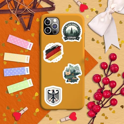 100Pcs Germany Stickers Small for Luggage, Water Bottle - Germany Party Supplies- German Stickers - Gift for Women & Men