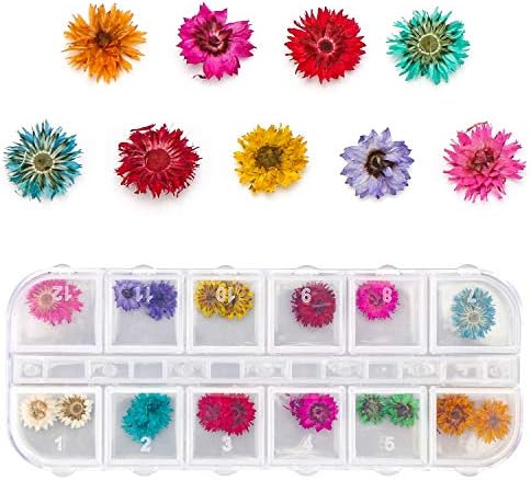 Gartful 4 Boxes Dried Flowers for Resin, 48 Styles Natural 3D Applique Flowers DIY Craft Supplies, Resin Epoxy Casting Fillers for Silicone Molds, Nail Arts, Handmade Projects, Decoration Accessories