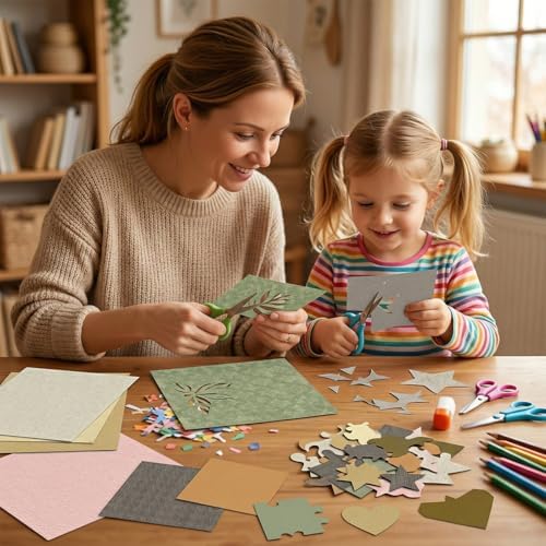 6-inch Wooden Patterned Scrapbook Paper Pad, 24 Sheets Double Sided Retro Aesthetic Origami Paper for Journaling, Collage, DIY Card, Folded Photo Album, Handmade Crafts & Decor Projects