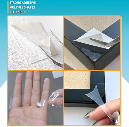 Birllaid Double Sided Tape for Walls, Picture Hanging Strips Removable Mounting Adhesive Tape for Hanging Picture Poster Decorations