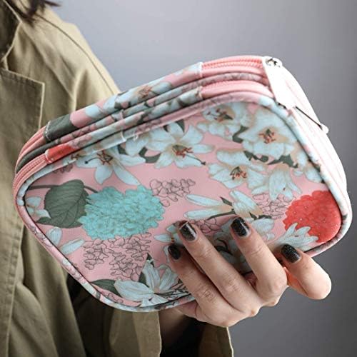 Crochet Hook Case, Zipper Storage Organizer Bag with Web Pockets for Crochet Needles/Knitting Accessories/Crochet Hook Kit Tools, Lightweight, Easy to Hold