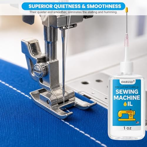 1oz Fine Light Sewing Machine Oil and Lubricant with Applicator