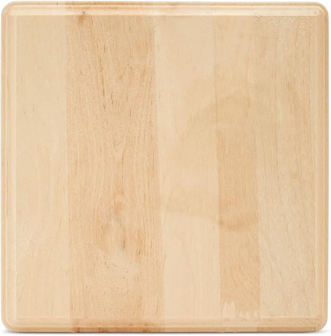 Unfinished Wooden Squares 7 inch Pack of 4 Wood Boards for Crafts Wood Signs for Crafts, Wooden Plaque Craft Blanks by Woodpeckers