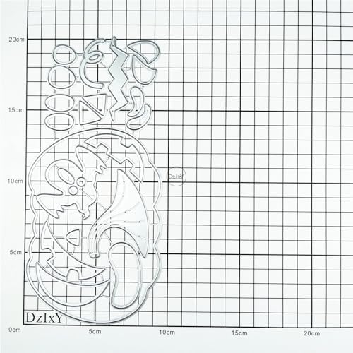 Patchwork Halloween Pumpkin Ghost Metal Cutting Dies for Card Making