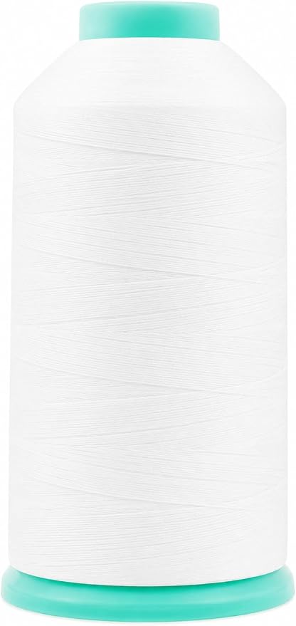 Mandala Crafts Size 46 210D T45 White Combo Bonded Nylon Thread, 11372 YDs