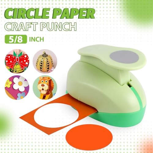 UCEC 5/8 Inch Circle Punch, 16mm Circular Cutter Tool Circle Hole Punch