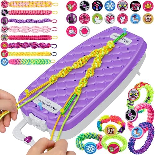 Friendship Bracelet Making Kit for Girls Ages 6-12, DIY Jewelry Craft Toy