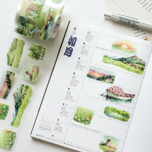 Kesari PET Tape Stickers for Scrapbooking Supplies, Journal Stickers for Journaling