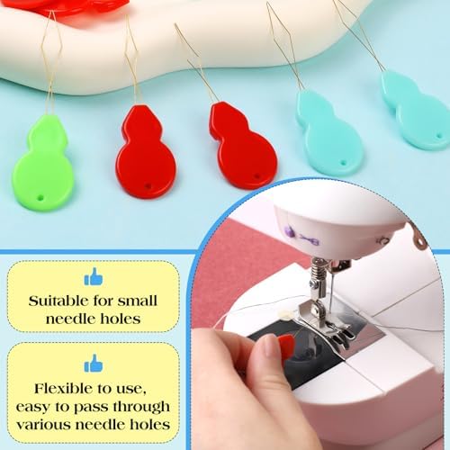 FTEVEN Needle Threaders, 30Pcs Needle Threaders for Hand Sewing