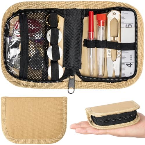 Military Survival Sewing Kit Portable Sewing Kit with Buttons for Men/Women