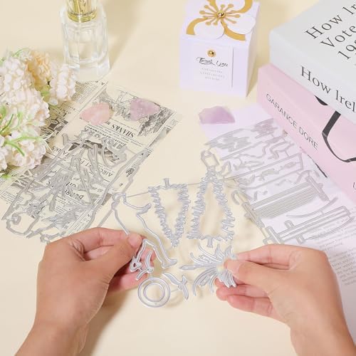 GLOBLELAND Fishing Cutting Dies for Card Making Father and Son Cut Die for DIY Scrapbooking Journal Embossing Paper Craft Decor