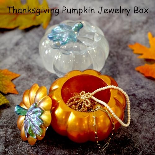 Pumpkin Jar Silicone Molds with Lid, Thanksgiving Pumpkin Jar Mold