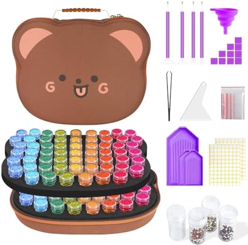 ZORETCO Diamond Art Storage - 120 Containers Diamond Art Kits for Adults