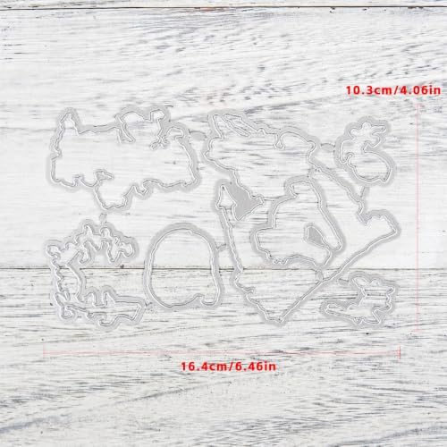 Haunted House Halloween Clear Stamps and Die Cuts Sets for DIY Card Making