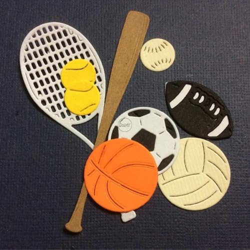Sports Tennis Basketball Football Metal Cutting Dies for Card Making