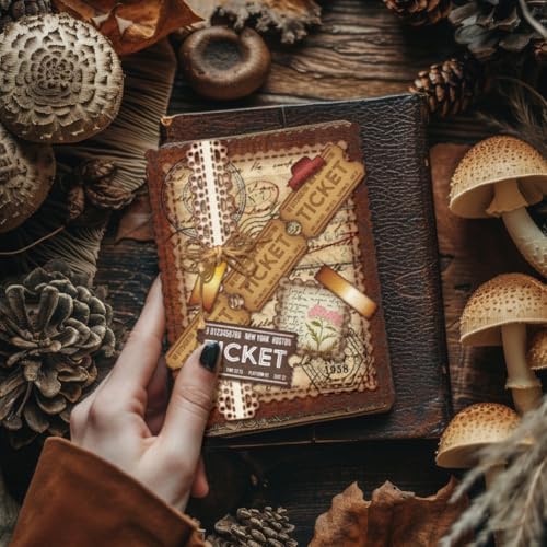 GLOBLELAND Postage Stamp Cutting Dies for Card Making Lace Postcard Ticket Cut Die for DIY Scrapbooking Journal Embossing Paper Craft Decor