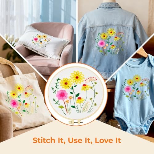 HTVRONT Sparkling Bead Embroidery Kit, 3 Sets, for Creative Decor