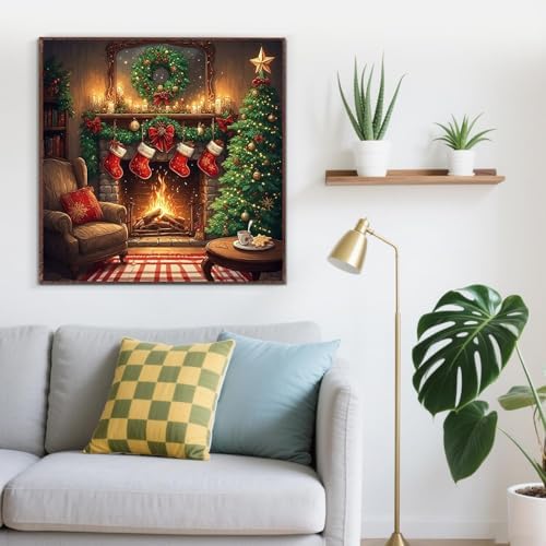 ijbnhd Christmas Diamond Art Kits for Adults 14X14inch