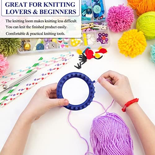 Aeelike Round Knitting Loom for Hat Socks DIY Crafts, 5.5inch