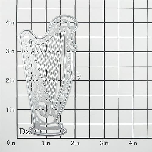 Play The Harp Metal Cutting Dies for Card Making