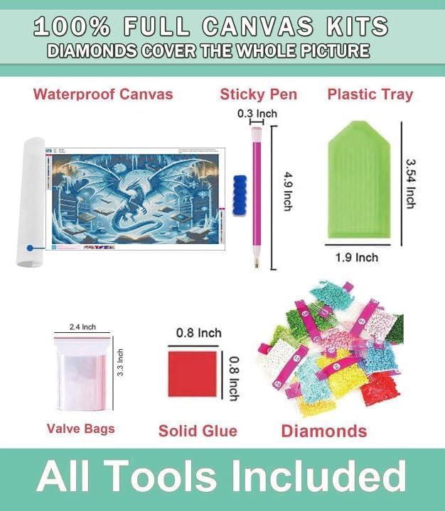 Lophomie Diamond Art Kits for Adults, Large Diamond Painting Kits 28x16 in