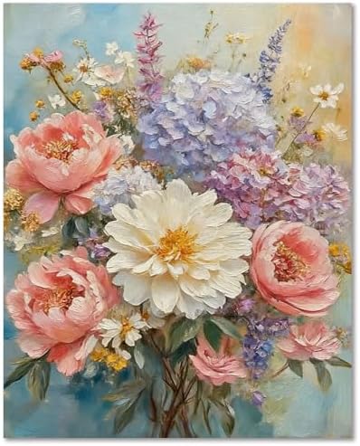 Paint by Numbers Kit for Adults Flowers, Paint by Number for Adults 16x20in