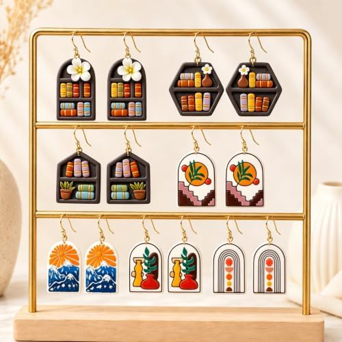 9Pcs Boho Arch Clay Earring Cutters