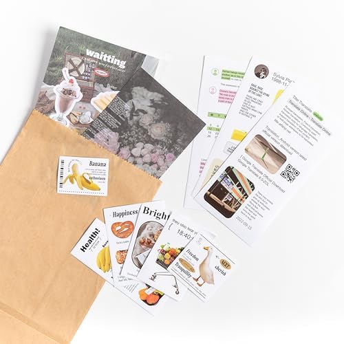 Alideco 200pcs Vintage Scrapbook Supplies Pack for Art Journaling Bullet Junk Journal Planners DIY Paper Stickers Craft Kits Notebook Collage Album Aesthetic Cottagecore Picture Frames (jijingxingxi)