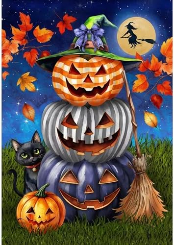 Halloween Diamond Art Kits for Adults,Diamond Painting Kits for Beginner 5D