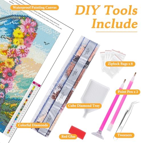 Diamond Art Kits for Adults & Beginners, Butterfly Diamond Painting Kit