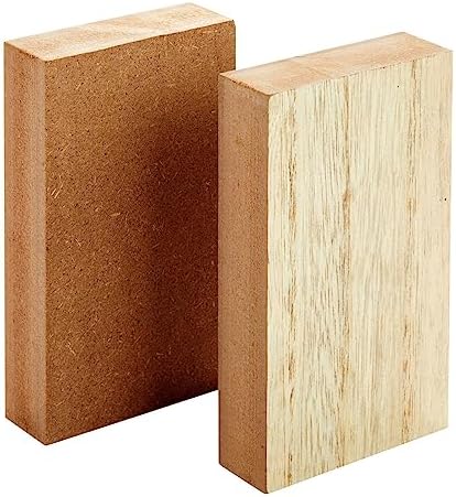 Bright Creations Unfinished MDF Wood Board - 5 x 3 x 1 in, Pack of 4 - Smooth Surface for Paint & Stain - Wood Pieces for Crafts