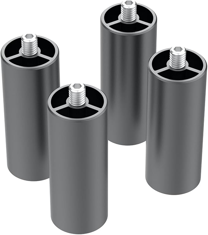 Creality Falcon 2 Laser Engraver Raisers, 4Pcs M6 Threaded Support Legs Risers for Laser Engraver Machine, Aluminum Alloy Body, Increase 56mm (2.2 inch)