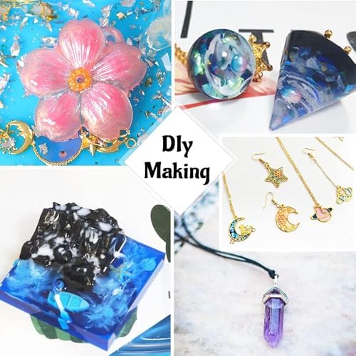Crystal Clear Hard UV Resin Upgraded Formula Ultraviolet Fast Curing for Jewelry Making Craft Decoration, Hard Transparent Glue Solar Cure Sunlight Activated Resin (100g)