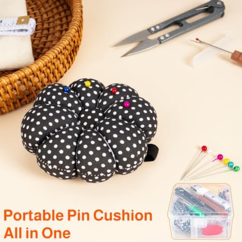 400 Pieces Multicolor Sewing Pins and Pin Cushion, Straight Pins Sewing Kit