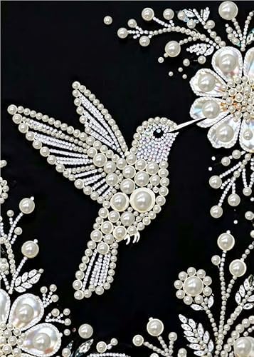 Hummingbird Pearl Diamond Painting Kits for Adults Beginner,Dot Art 12x16In